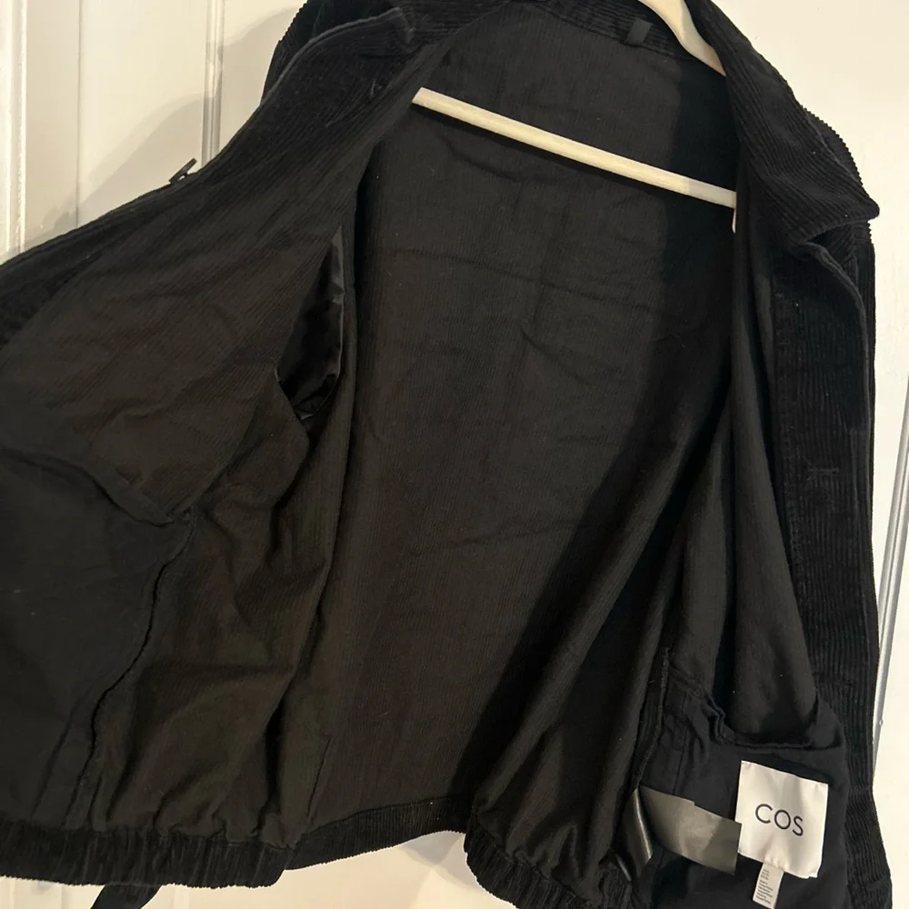 COS Cotton-Corduroy Black Jacket